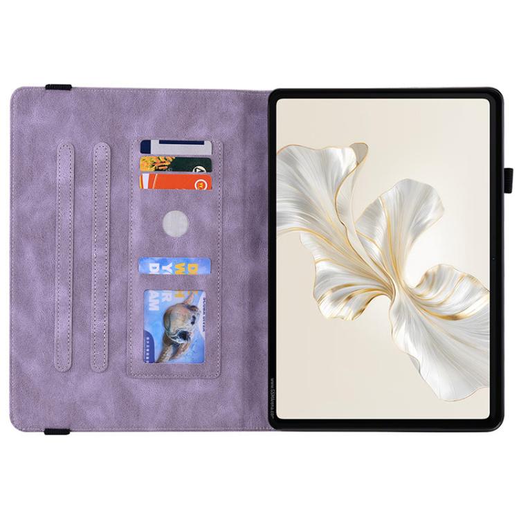 For Honor Pad X9a Butterfly Rose Embossed Leather Tablet Case