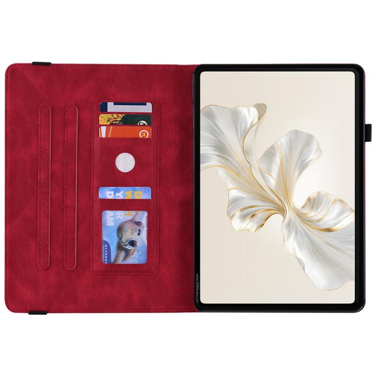 For Honor Pad X9a Butterfly Rose Embossed Leather Tablet Case