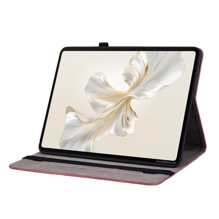 For Honor Pad X9a Butterfly Rose Embossed Leather Tablet Case