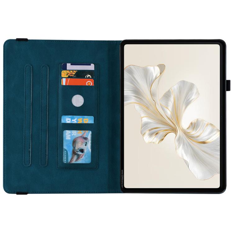For Honor Pad X9a Butterfly Rose Embossed Leather Tablet Case
