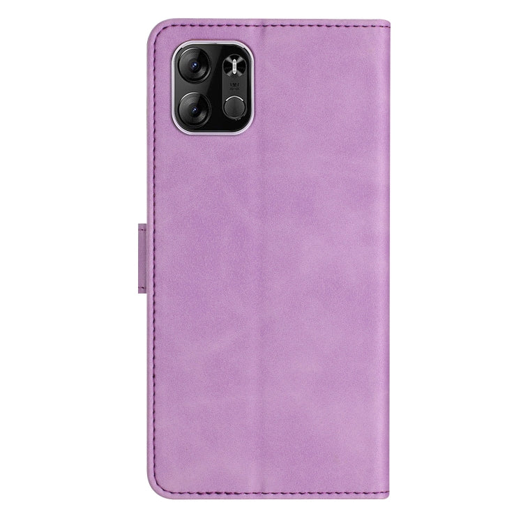 For Tecno Spark Go 2023 Seven Butterflies Embossed Leather Phone Case