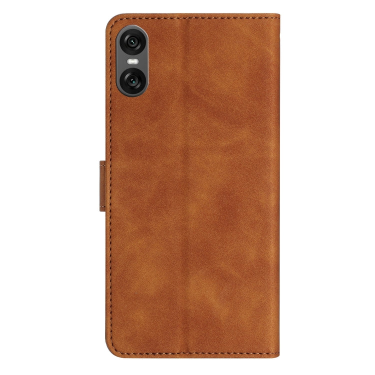 For Sony Xperia 10 VI Seven Butterflies Embossed Leather Phone Case
