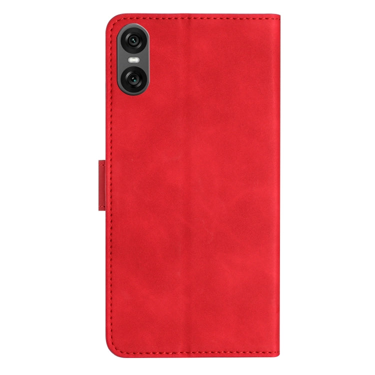 For Sony Xperia 10 VI Seven Butterflies Embossed Leather Phone Case