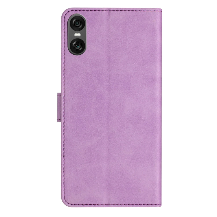 For Sony Xperia 10 VI Seven Butterflies Embossed Leather Phone Case