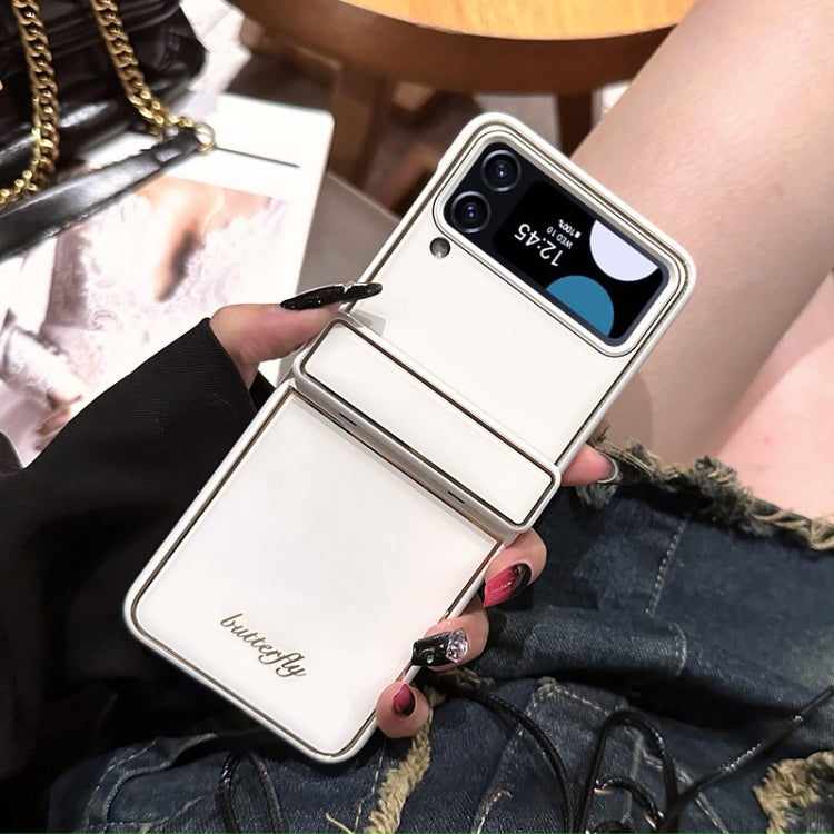For Samsung Galaxy Z Flip4 Solid Color Series Fold Hinge Phone Case