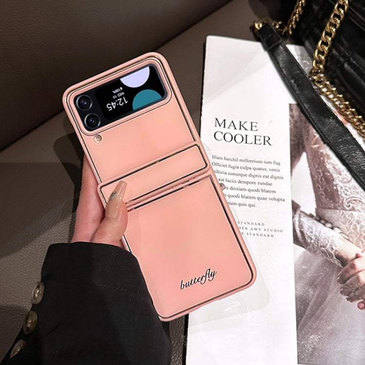 For Samsung Galaxy Z Flip4 Solid Color Series Fold Hinge Phone Case