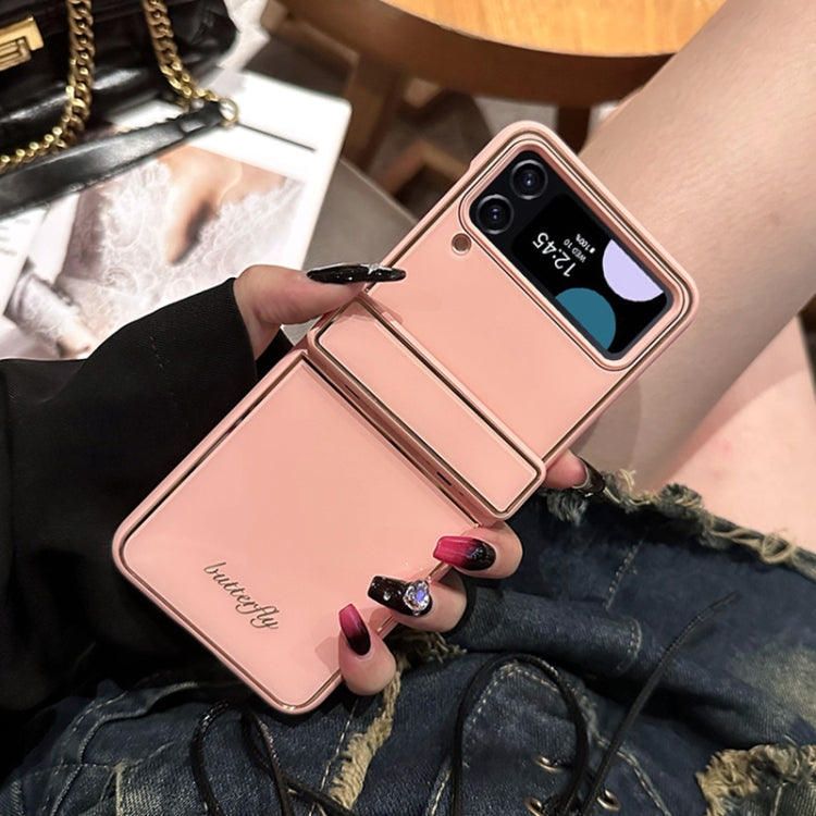 For Samsung Galaxy Z Flip4 Solid Color Series Fold Hinge Phone Case