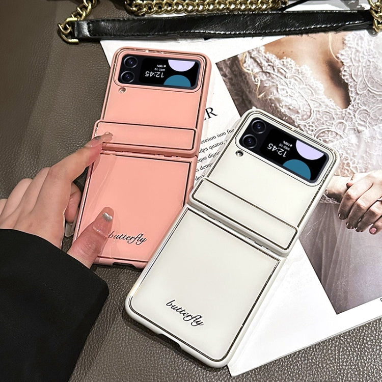 For Samsung Galaxy Z Flip4 Solid Color Series Fold Hinge Phone Case