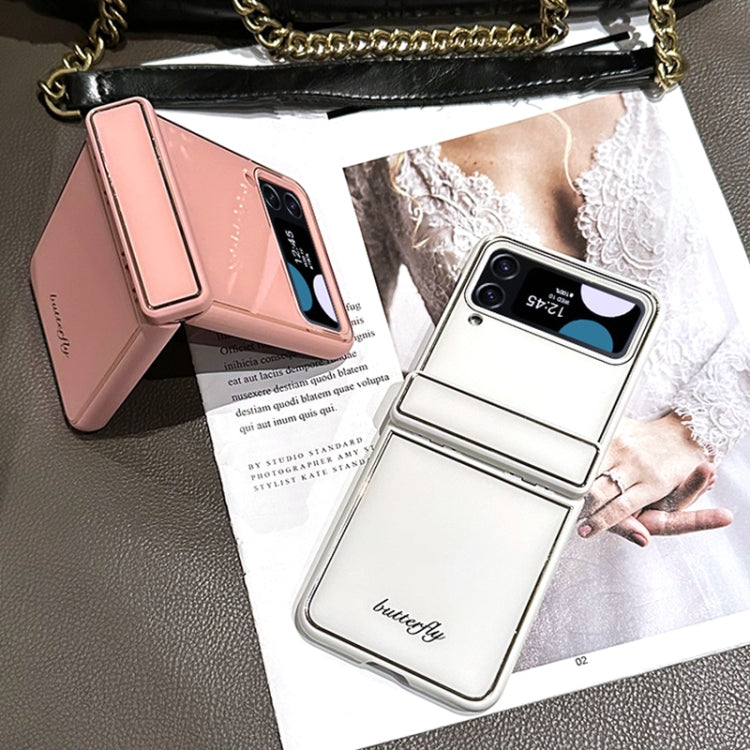 For Samsung Galaxy Z Flip4 Solid Color Series Fold Hinge Phone Case