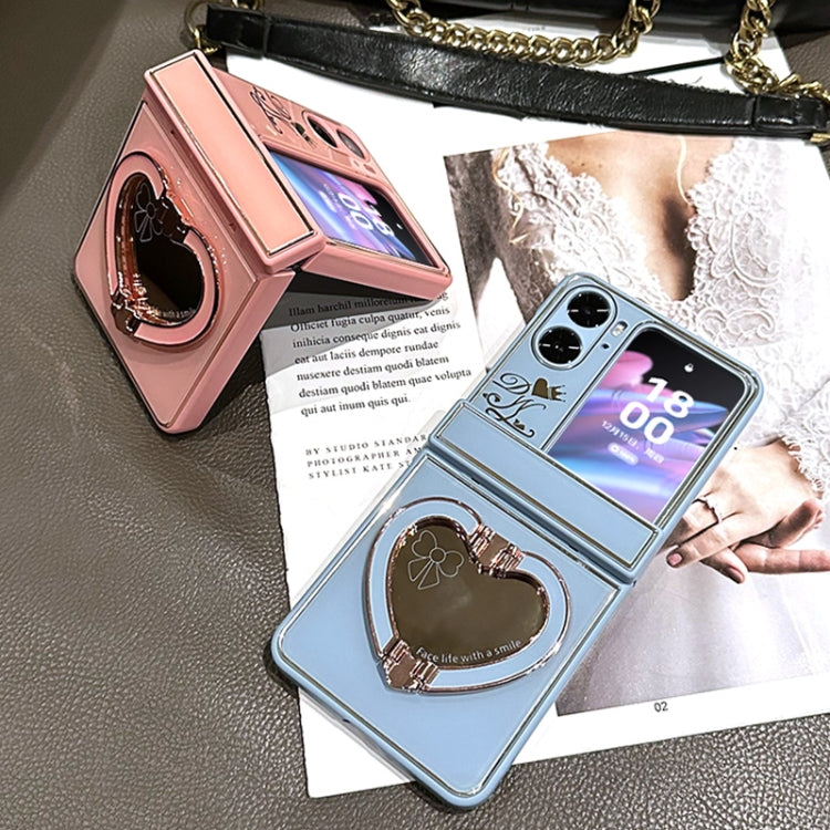 For OPPO Find N2 Flip Love Mirror Style Fold Hinge Phone Case