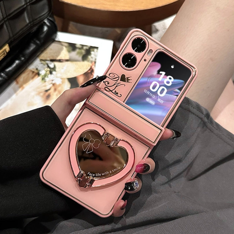 For OPPO Find N2 Flip Love Mirror Style Fold Hinge Phone Case