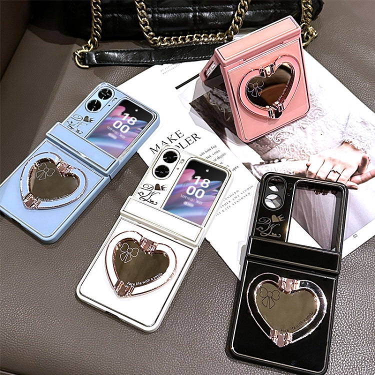 For OPPO Find N2 Flip Love Mirror Style Fold Hinge Phone Case