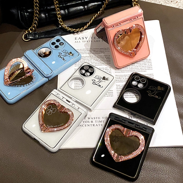 For Huawei P50 Pocket Love Mirror Style Fold Hinge Phone Case