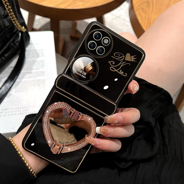 For Huawei P50 Pocket Love Mirror Style Fold Hinge Phone Case