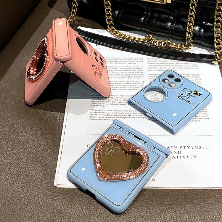 For Huawei P50 Pocket Love Mirror Style Fold Hinge Phone Case