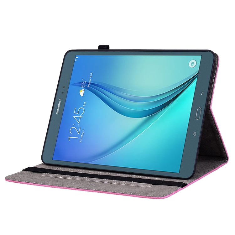 For Samsung Galaxy Tab A 9.7 T550 T555 Butterfly Rose Embossed Leather Tablet Case