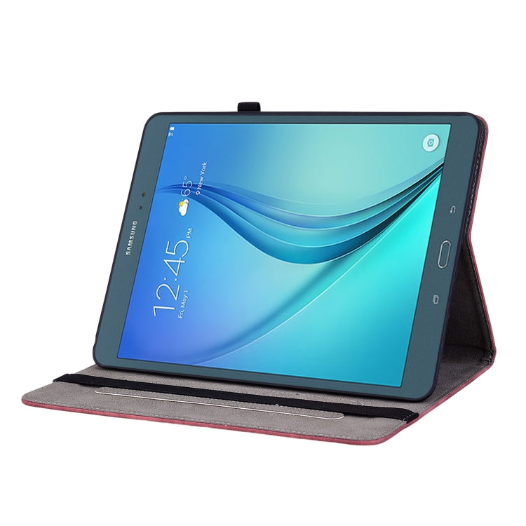For Samsung Galaxy Tab A 9.7 T550 T555 Butterfly Rose Embossed Leather Tablet Case