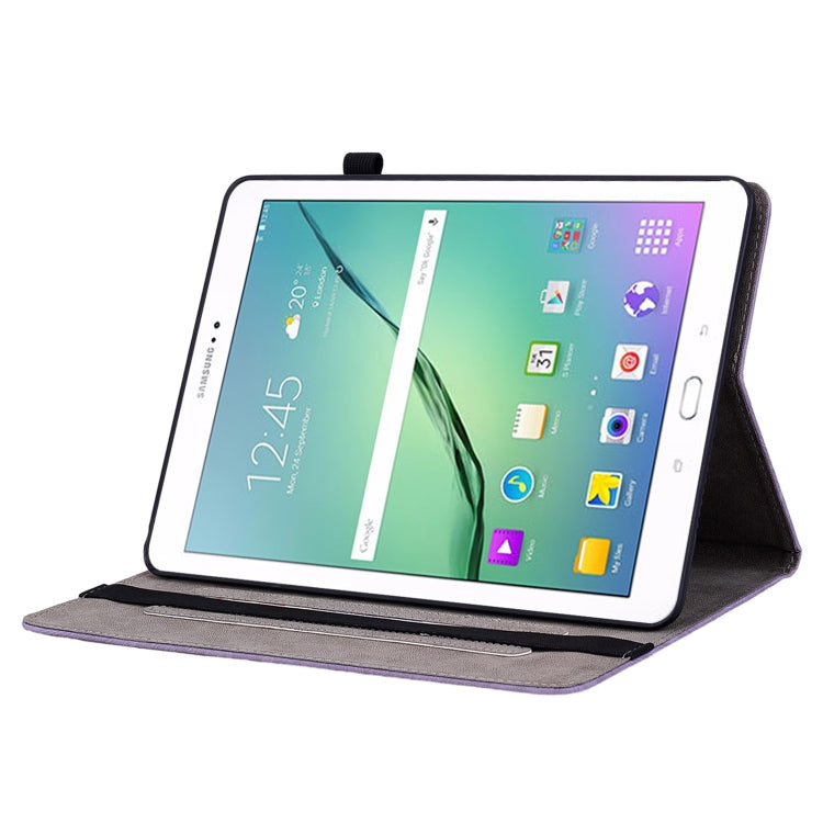 For Samsung Galaxy Tab S2 9.7 T810 T815 Butterfly Rose Embossed Leather Tablet Case