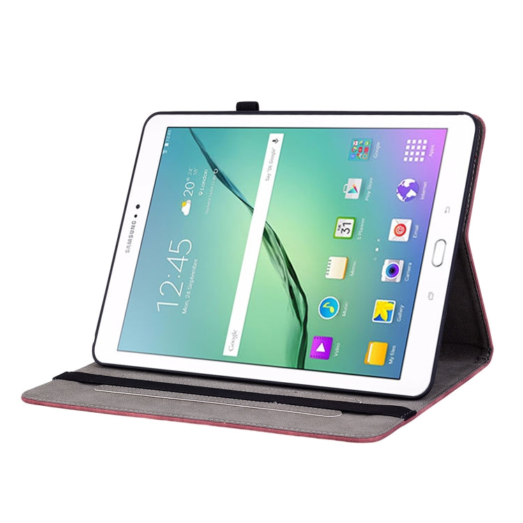 For Samsung Galaxy Tab S2 9.7 T810 T815 Butterfly Rose Embossed Leather Tablet Case