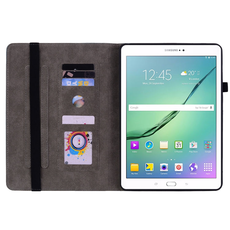 For Samsung Galaxy Tab S2 9.7 T810 T815 Butterfly Rose Embossed Leather Tablet Case