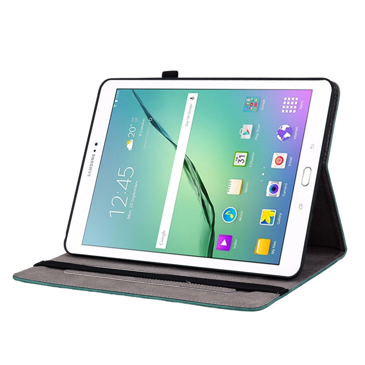 For Samsung Galaxy Tab S2 9.7 T810 T815 Butterfly Rose Embossed Leather Tablet Case