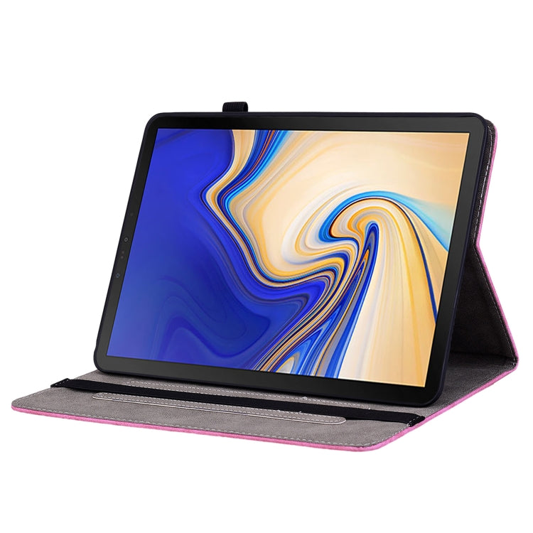 For Samsung Galaxy Tab S4 10.5 SM-T830 Butterfly Rose Embossed Leather Tablet Case