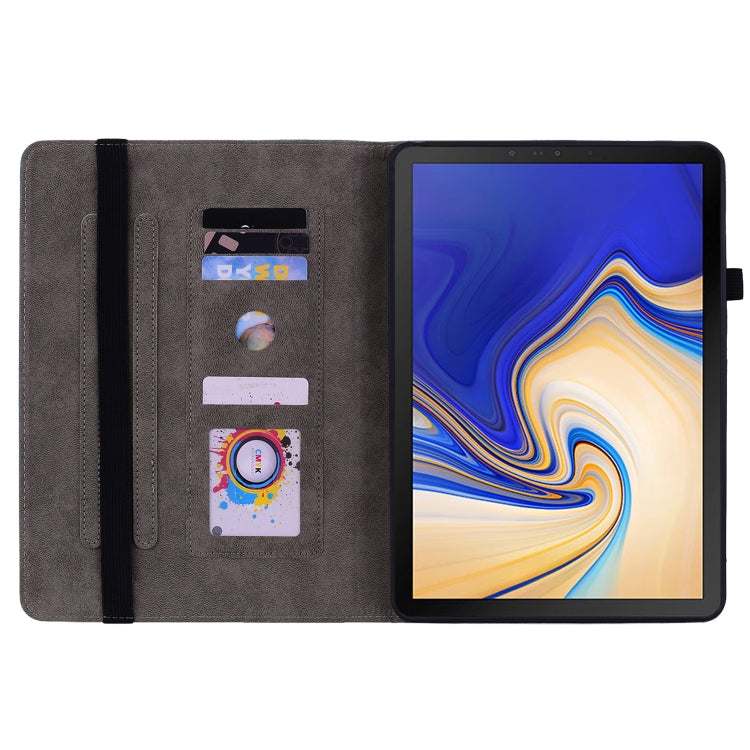 For Samsung Galaxy Tab S4 10.5 SM-T830 Butterfly Rose Embossed Leather Tablet Case