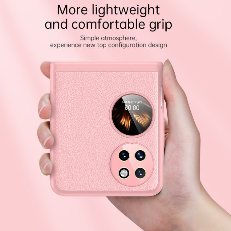 For Huawei P50 Pocket Litchi Texture Fold Hinge Phone Case