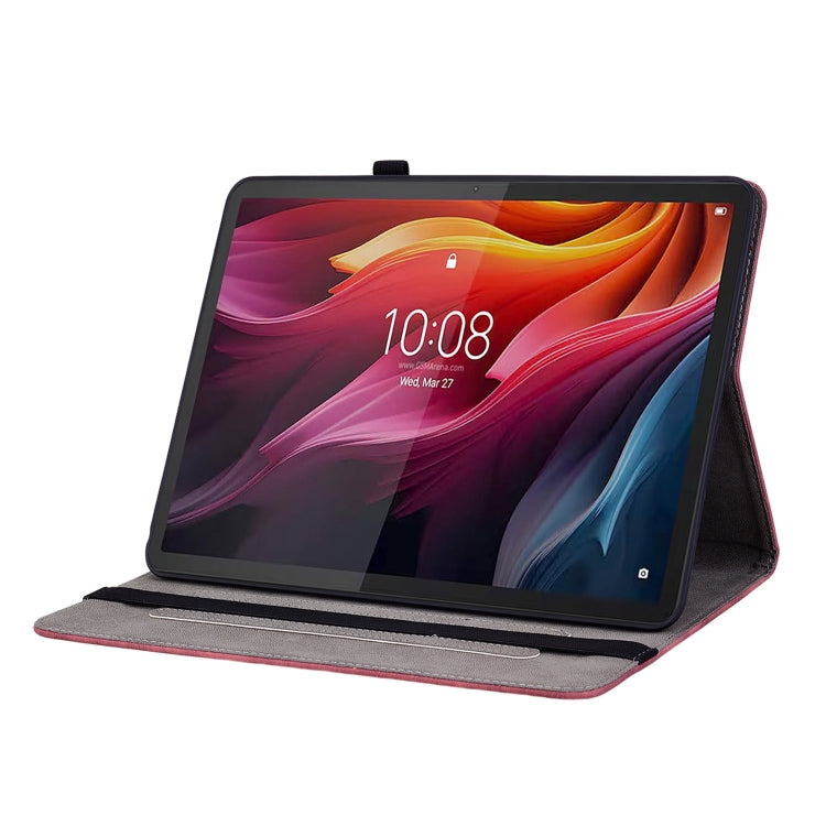 For Lenovo Tab K11 Plus Butterfly Rose Embossed Leather Tablet Case