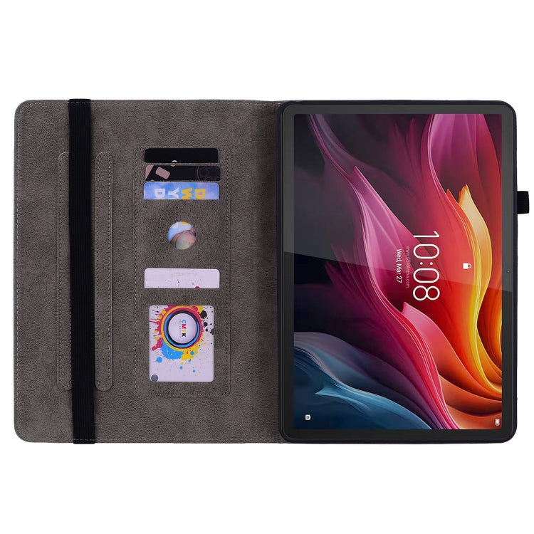 For Lenovo Tab K11 Plus Butterfly Rose Embossed Leather Tablet Case