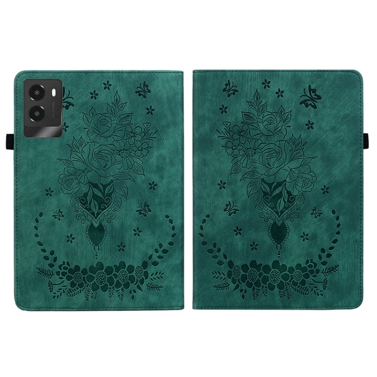 For Lenovo Legion Y700 2025 Butterfly Rose Embossed Leather Tablet Case