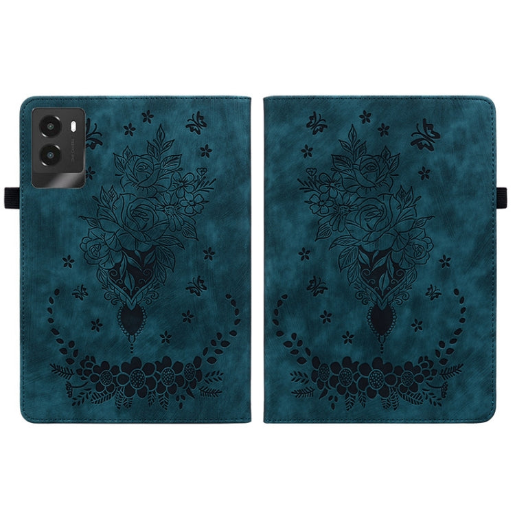 For Lenovo Legion Y700 2025 Butterfly Rose Embossed Leather Tablet Case