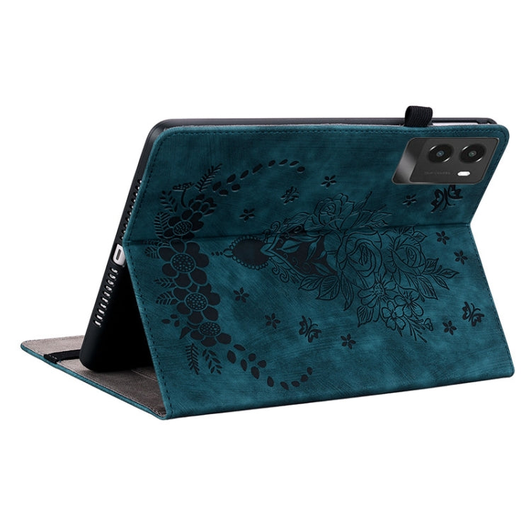 For Lenovo Legion Y700 2025 Butterfly Rose Embossed Leather Tablet Case