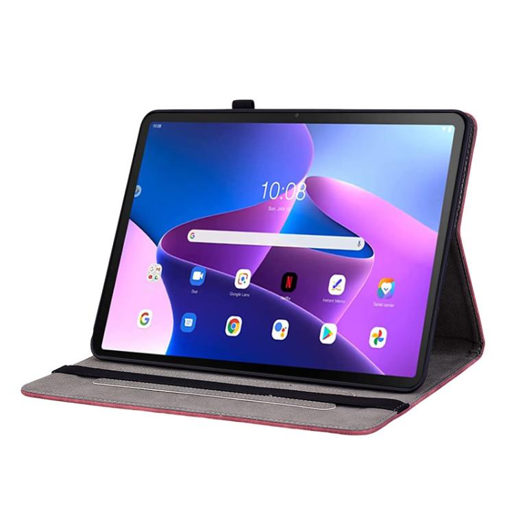 For Lenovo ZhaoYang K10C 10.1 inch Butterfly Rose Embossed Leather Tablet Case