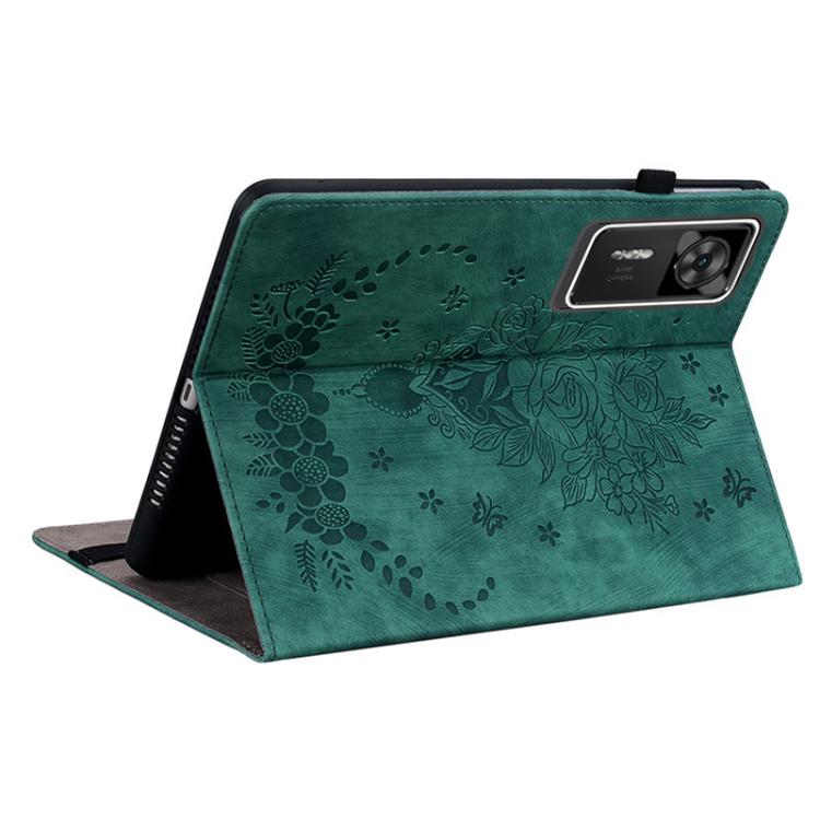 For Lenovo Legion Y700 Gen 4 Butterfly Rose Embossed Leather Tablet Case