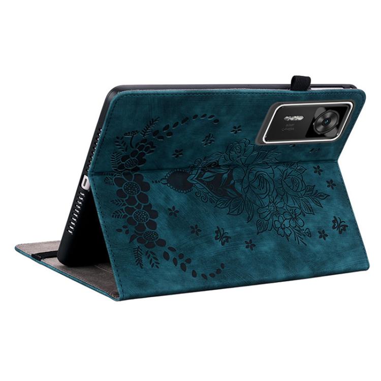 For Lenovo Legion Y700 Gen 4 Butterfly Rose Embossed Leather Tablet Case