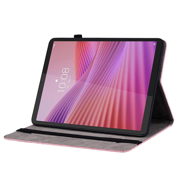 For Lenovo Tab K9 / Tab One Butterfly Rose Embossed Leather Tablet Case