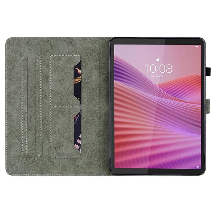 For Lenovo Tab K9 / Tab One Butterfly Rose Embossed Leather Tablet Case
