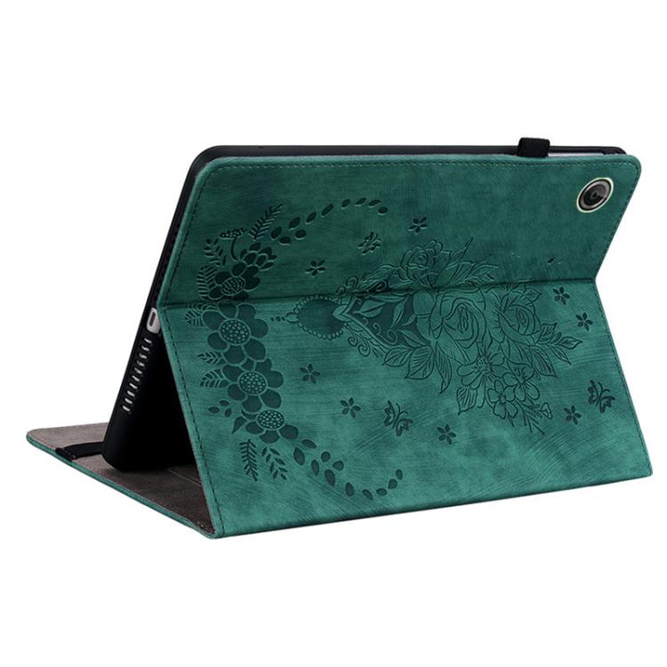 For Lenovo Tab K9 / Tab One Butterfly Rose Embossed Leather Tablet Case