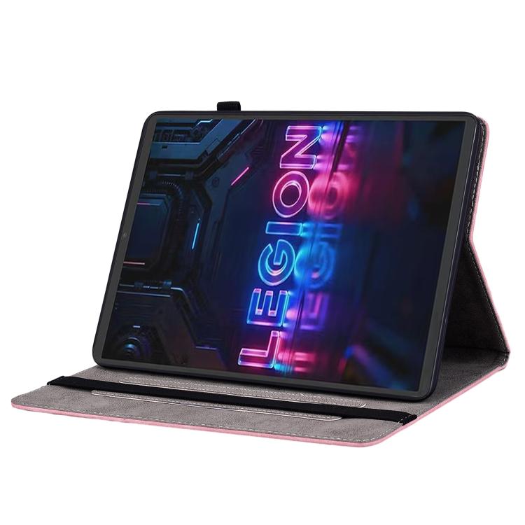 For Lenovo Legion Y700 Gen 5 Butterfly Rose Embossed Leather Tablet Case