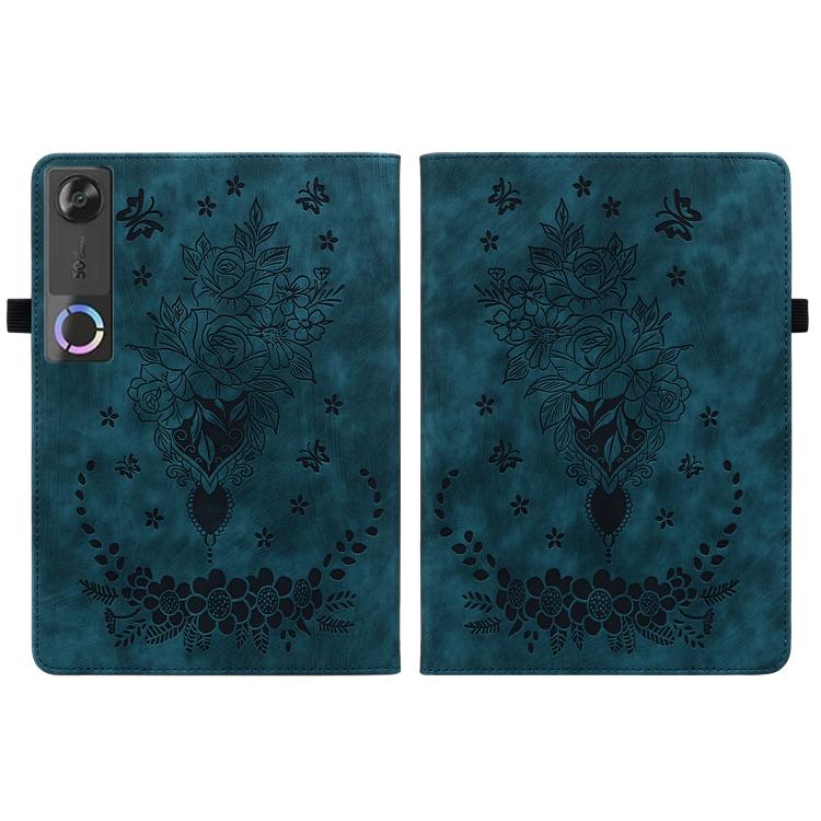 For Lenovo Legion Y700 Gen 5 Butterfly Rose Embossed Leather Tablet Case