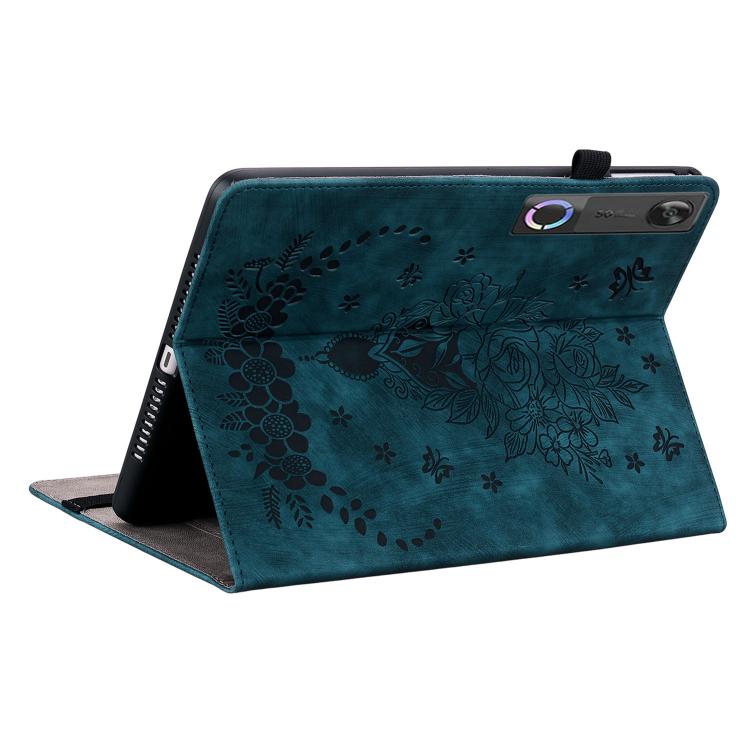 For Lenovo Legion Y700 Gen 5 Butterfly Rose Embossed Leather Tablet Case