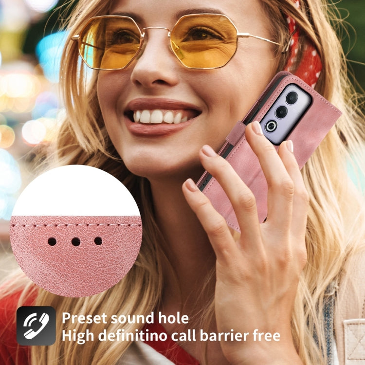 For OPPO A5 5G Global / A3 Pro 5G Skin Feel Flowers Embossed Wallet Leather Phone Case