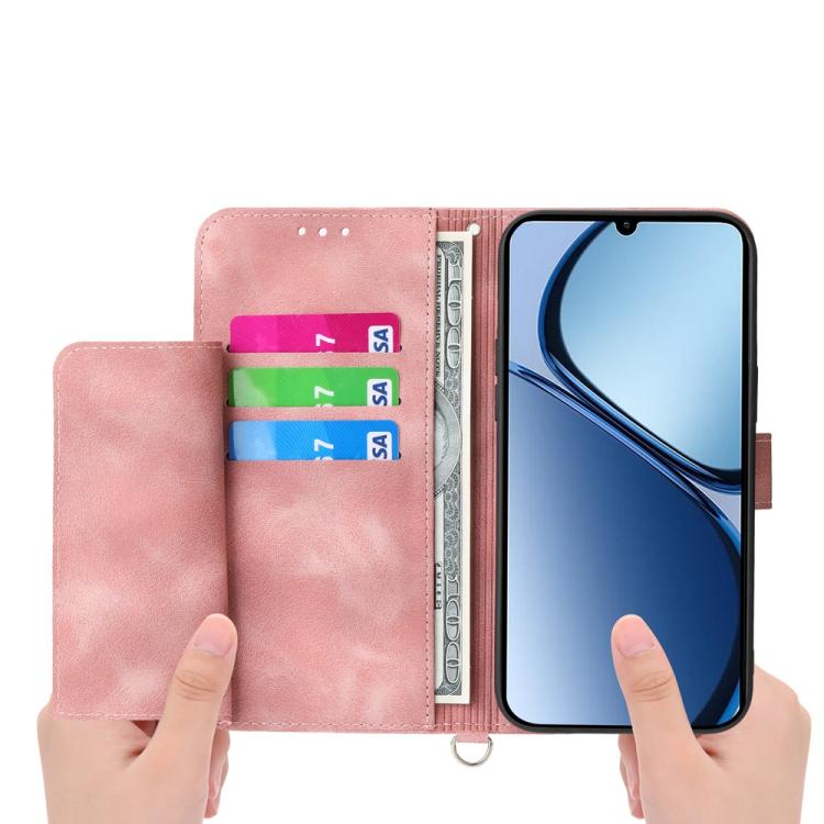 For OPPO A5 Pro 5G Global Skin Feel Flowers Embossed Wallet Leather Phone Case