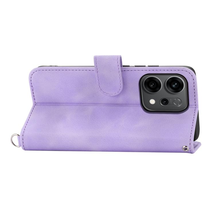 For OPPO Reno14 Global / Reno14 F 5G Skin Feel Flowers Embossed Wallet Leather Phone Case