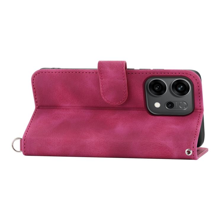 For OPPO Reno14 Global / Reno14 F 5G Skin Feel Flowers Embossed Wallet Leather Phone Case
