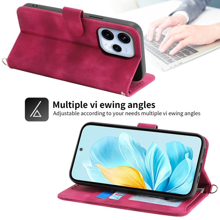 For OPPO Reno15 5G / Reno 15c 5G Skin Feel Flowers Embossed Wallet Leather Phone Case