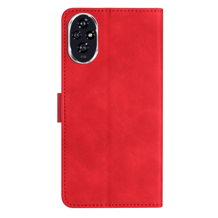 For Honor 200 Seven Butterflies Embossed Leather Phone Case