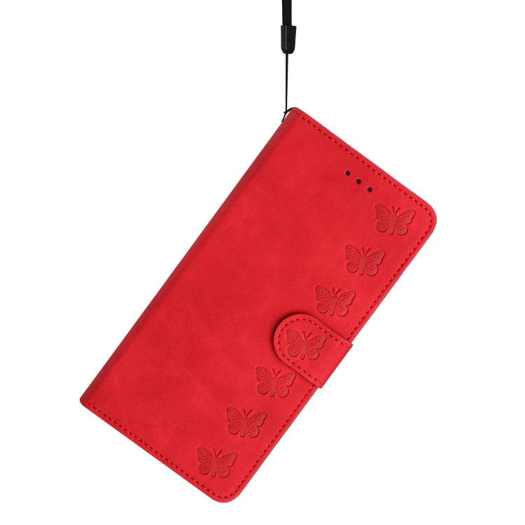 For Honor 200 Pro Seven Butterflies Embossed Leather Phone Case