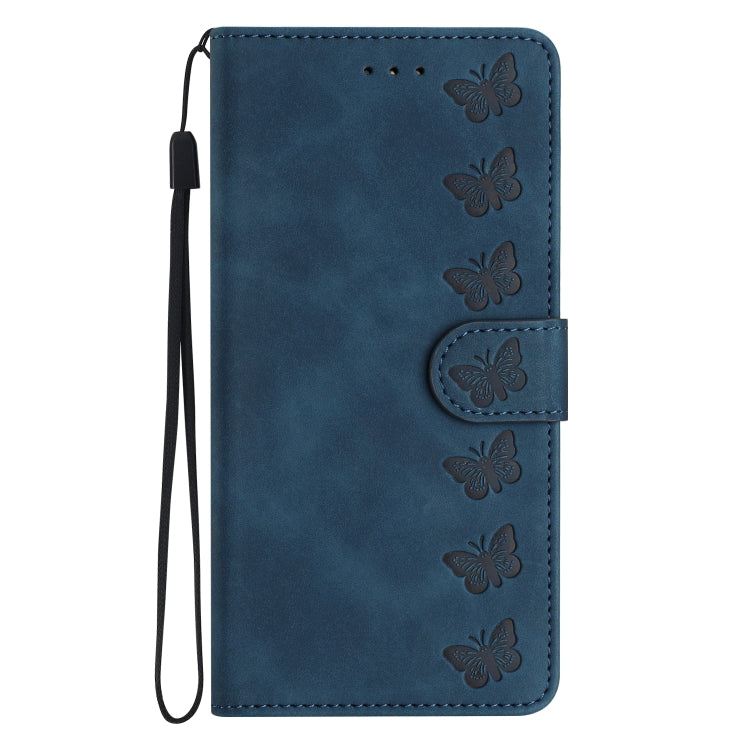 For Honor 200 Pro Seven Butterflies Embossed Leather Phone Case